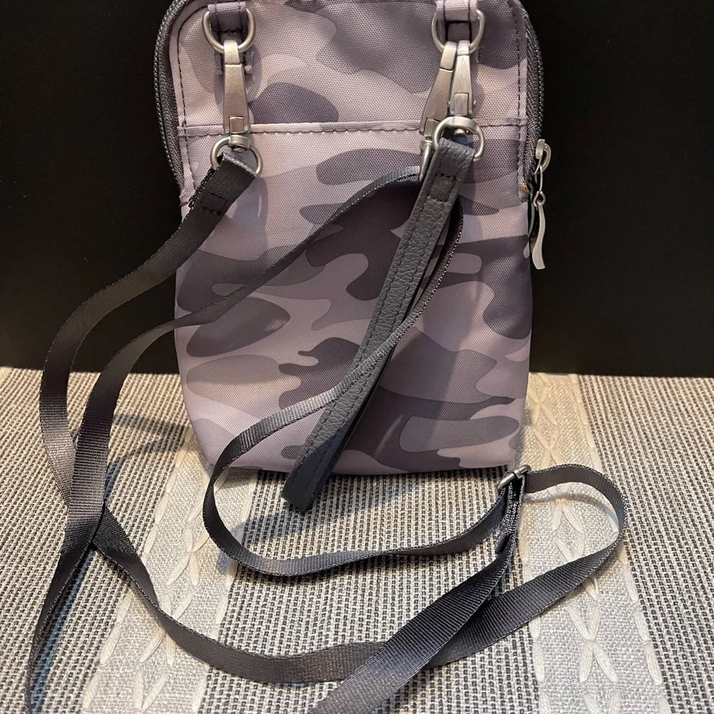 Baggallini Purple Camouflage Messenger Bag